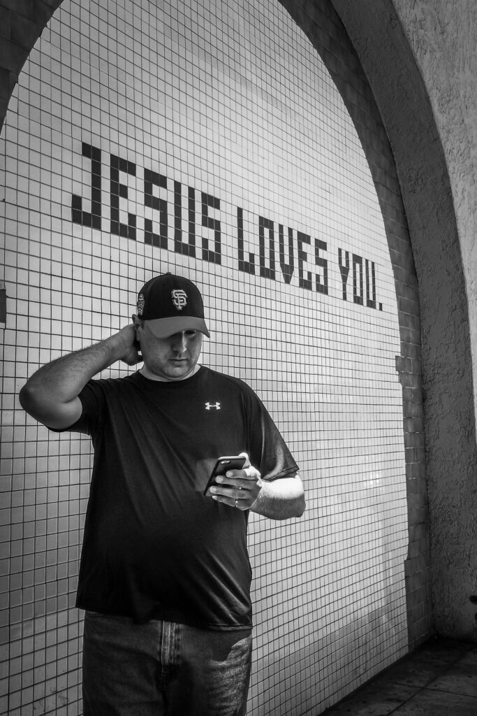 A man photography, jesus loves you